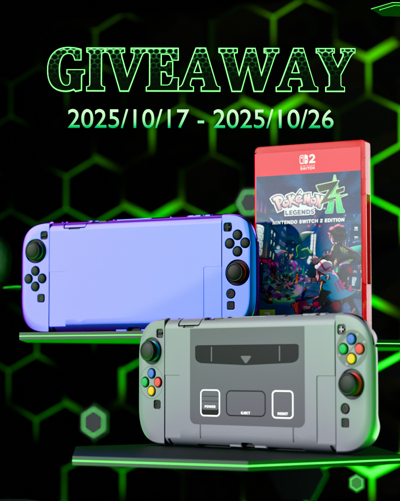 PlayVitalGaming's tweet image. 🔥 PlayVital #GIVEAWAY 🔥
We're giving away a copy of Pokémon: ZA Legends (Version of your choice) & a PlayVital Solid Color Series Switch 2 Case!
RT + Follow + Like to enter
Bonus Entry: Tag a friend
⌛️ Ending in a week
🌎 Open Worldwide
🤞 Good luck!
#PokemonZA #Pokemon…