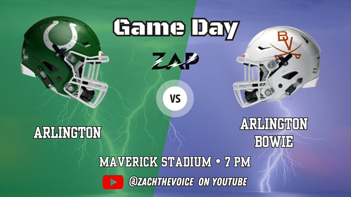 Game Day‼️

The largest production AISD has seen since the telecable days showcases two teams fighting for district seeding!

AHS 🆚️ BHS
🏟 Maverick Stadium
⏰️ 7pm
▶️
youtube.com/@zachthevoice

On the Call 🎙 Tim Costello &amp; Doug "Pops" Arnold

🔗🌲
linktr.ee/ZachTheVoice