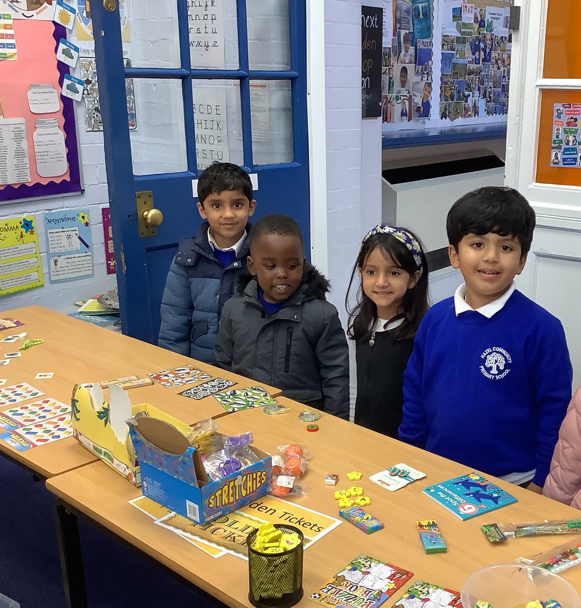 What an end to the day! Golden shop after our first school trip! The children enjoyed spending the tickets they have earned this half term! <a href="/HazelSchool/">Hazel Community Primary School</a>