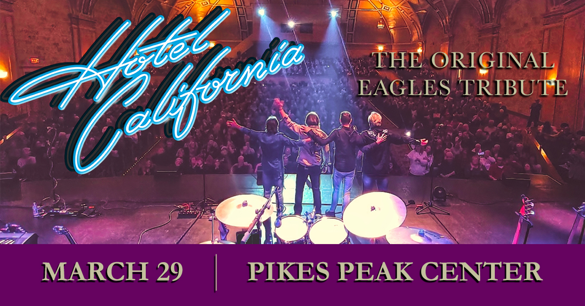 🦅🏩🔥ON SALE NOW! <a href="/hotelcalifornia/">Hotel California</a> brings the proven, absolute highest quality Eagles show in the world to Colorado Springs on March 29! Don't miss the band that has thrilled hundreds of thousands of Eagles fans since 1986.
👉Tickets on sale now at bit.ly/3L08NC9