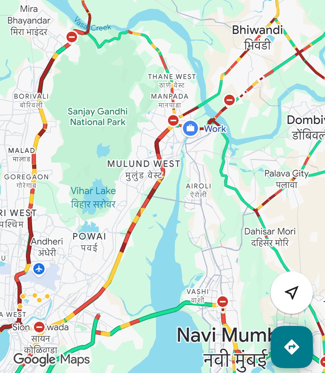 s_r_khandelwal's tweet image. Entire MMR has massive traffic today. Right from Western-Central Suburas to Thane-Shilphata-Kalyan. Its mess everywhere. Tired of this city already. Are you stuck today badly?