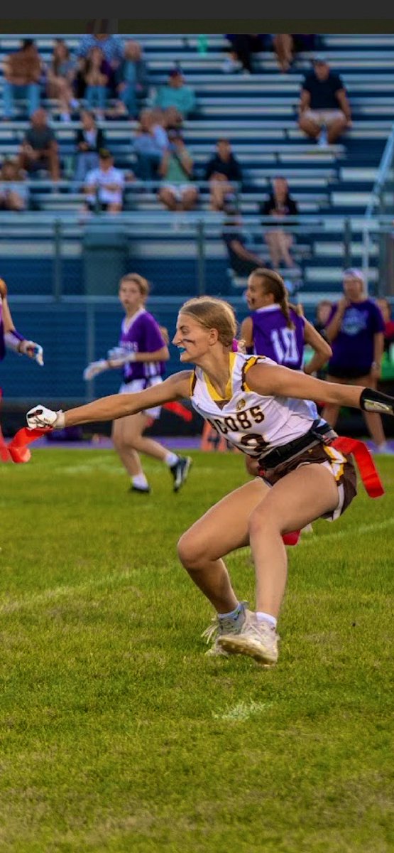 JHSFlagFootball's tweet photo. Congratulations to sophomore Brylan Lemon, junior Brie VerBurg, and senior Carly Uehlein on being named FVC All-Conference! https://t.co/PZ1nyTbyLK