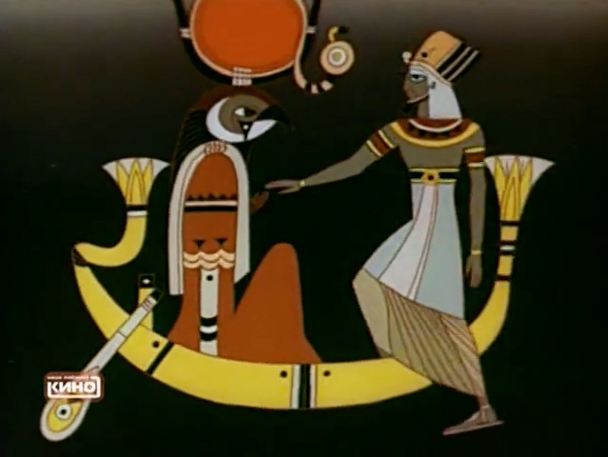 petronax88's tweet image. THE RIDDLE OF THE SPHINX (1985)
A beautiful, meditative short film inspired by Egyptian hieroglyphics. A pharaoh considers the nature of mortality and his legacy on this Earth. From the Russian animation studio Soyuzmultfilm. #animation #classicanimation
