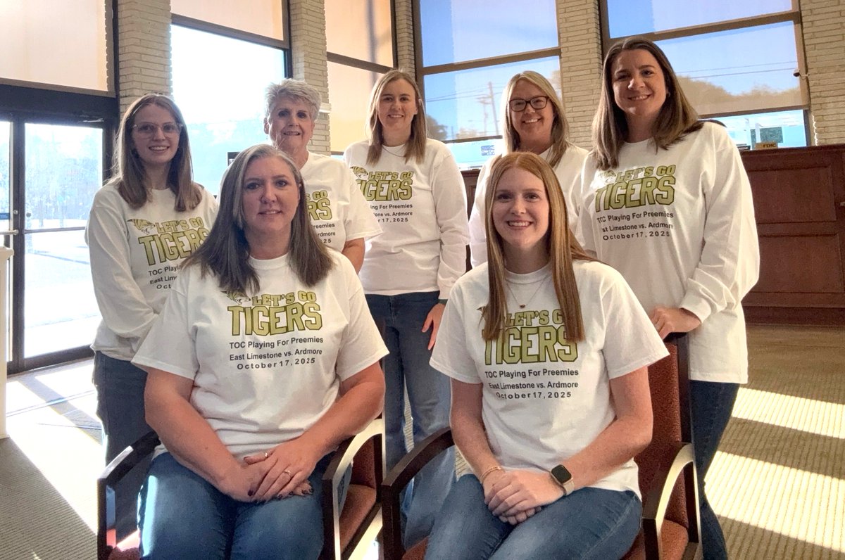 Our Ardmore Office is proud to be an annual sponsor of #PlayingForPreemies and wearing our t-shirts for tonight's football game. This is a great fundraiser by the Ardmore High School to support Huntsville Hospital's NICU. Go Tigers!

#fnbforyou #MakingCommunitiesGreat!