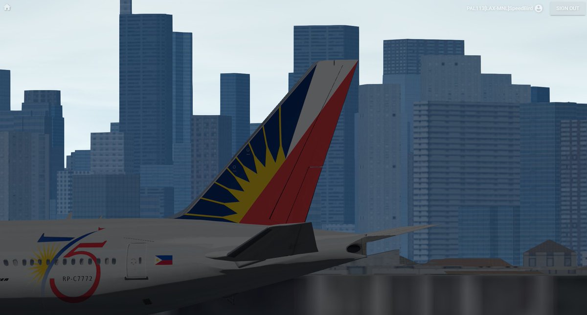 HSpeedbird's tweet photo. The Manila skyline in all it's glory. @GeoFlightSim https://t.co/mOYnwJ5WHt