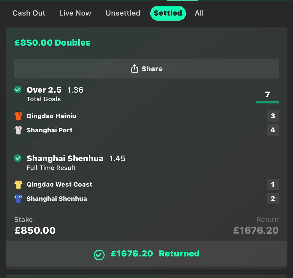 DailyBettingPot's tweet image. BOOOOOOOOOOOOOOMMM 😍😍😍
EASY WINNER 🏆
To celebrate this win am giving away £200 to 2 people who ❤️ and retweet this post
WE'LL CHOOSE WINNER ON COMMENT SECTION!!!!!!