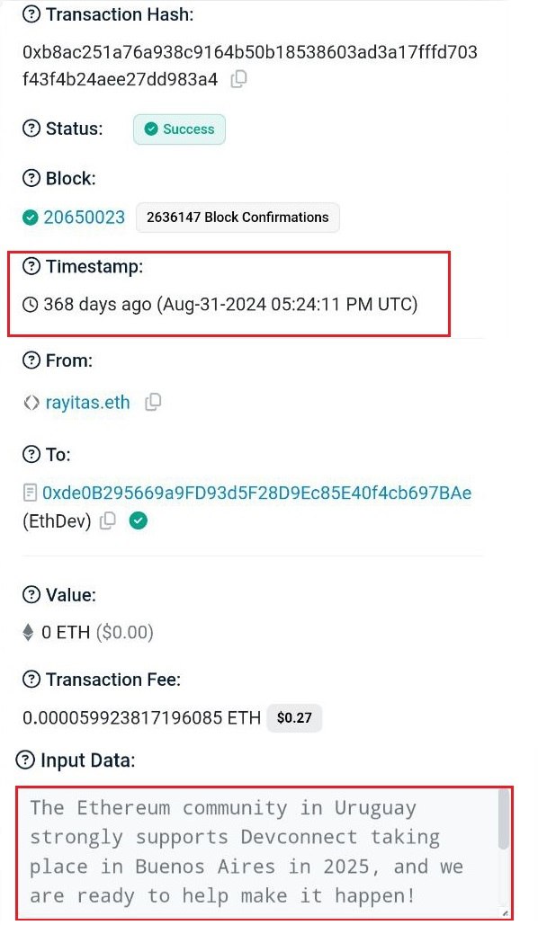 Hace un año desde 🇺🇾, dejamos en la blockchain un mensaje sencillo: Apoyar lo que todavía era un sueño 💫

Hoy, estamos a un mes de verlo cumplirse, y La Maldoneta no aguanta las ganas de salir a la ruta 🚐

 🇺🇾 ➡️ 🇦🇷 #RoadToDevconnect
