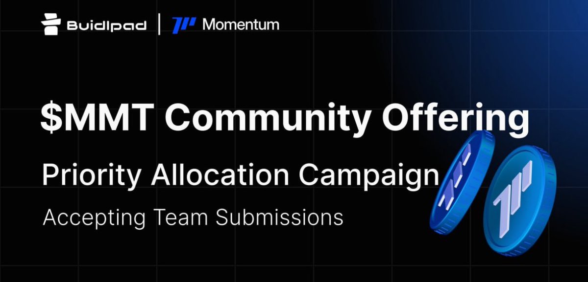$MMT UGC Squad Challenge is Live!
Team up or go solo to win $150+ worth of $MMT, protected from dilution <a href="/buidlpad/">Buidlpad</a>

📝 Steps:
• Join or create a team
• Submit up to 5 tweets per user
• Team engagement increases your chances!

⚠️ Submit before Oct 22, 10 AM UTC

<a href="/MMTFinance/">MomentumⓂ️Ⓜ️T</a>