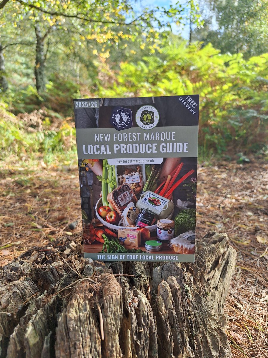 ✨ The newest edition of the New Forest Marque Local Produce Guide is out now!
Pick up a copy at
✔️ Farm shops &amp; garden centres
✔️ Visitor and information centres
✔️ Local cafés &amp; shops
✔️ Markets &amp; events

Look for the #NewForestMarque navy logo – the true sign of local produce