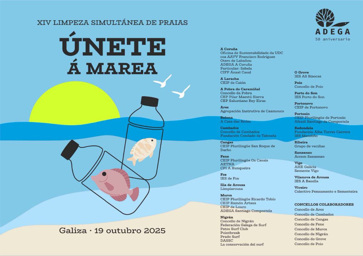 Este domingo, a partir das 10:30h, agardamos-vos na Semente🌱Vigo (Doutor Corbal 102, Teis). Colaboramos com <a href="/ADEGAgz/">ADEGA - Agora no @adegagz.bsky.social</a> na limpeza simultânea das nossas praias. Vinde ajudar!

#SementeVigo #EscolasSemente #Vigo #Teis #Galego