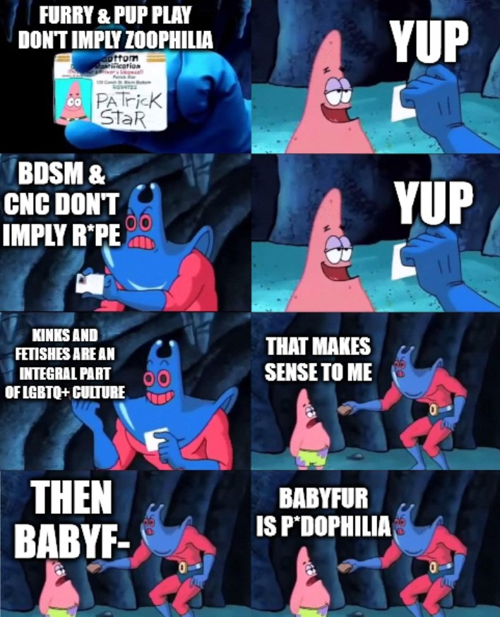 Its so strange seeing furries use the same arguments antifurries use against them... 

image taken from <a href="/SafranekCa72516/">Safranek Cat</a>