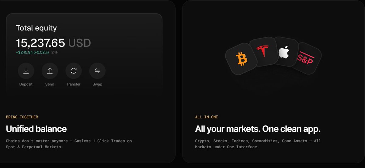 跨链永续交易新体验！Vooi 解锁一站式 DeFi+CEX 双重优势
 
还在为跨链交易切换平台头疼？想同时玩转加密货币、美股指数、黄金甚至 RWA 资产的永续合约 ？ <a href="/vooi_io/">vooi</a>  来了！
 
核心亮点：DeFi 安全 + CEX 流畅
 
作为币安投资的 Binance MVB Season 7 顶级项目，Vooi 直接打破 EVM 与非 EVM
