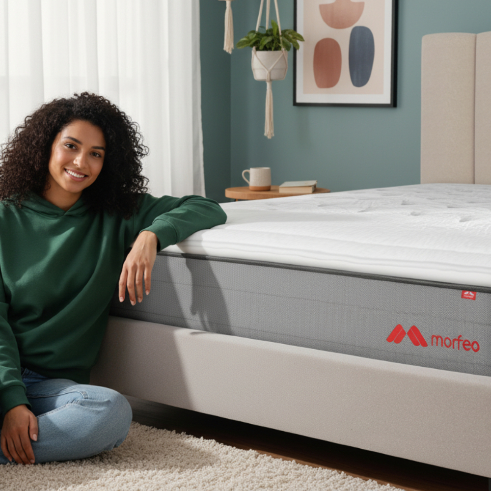 Hecho para dormir bien. 
Morfeo creados para cambiar la forma en la que la gente duerme