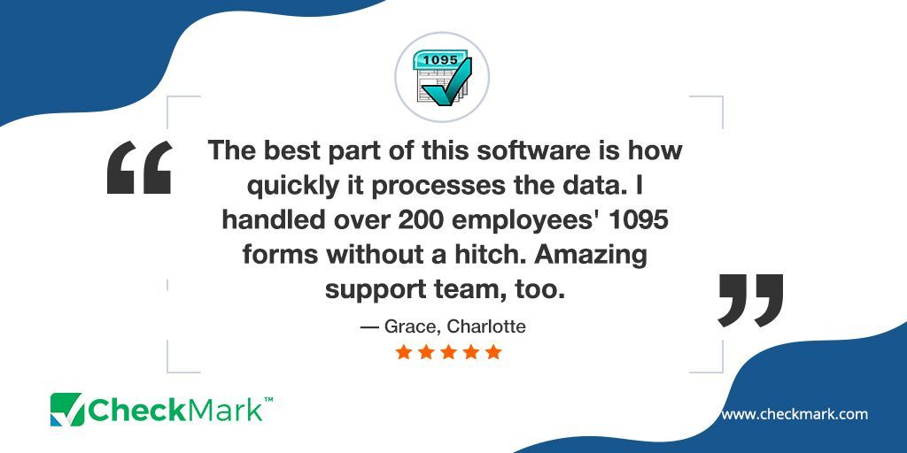 CheckMark_Inc's tweet image. See how Grace simplified ACA filing with CheckMark 1095 Software.
Learn more: checkmark.com/1095-software
#CustomerStories #PayrollSolutions #ACAFiling