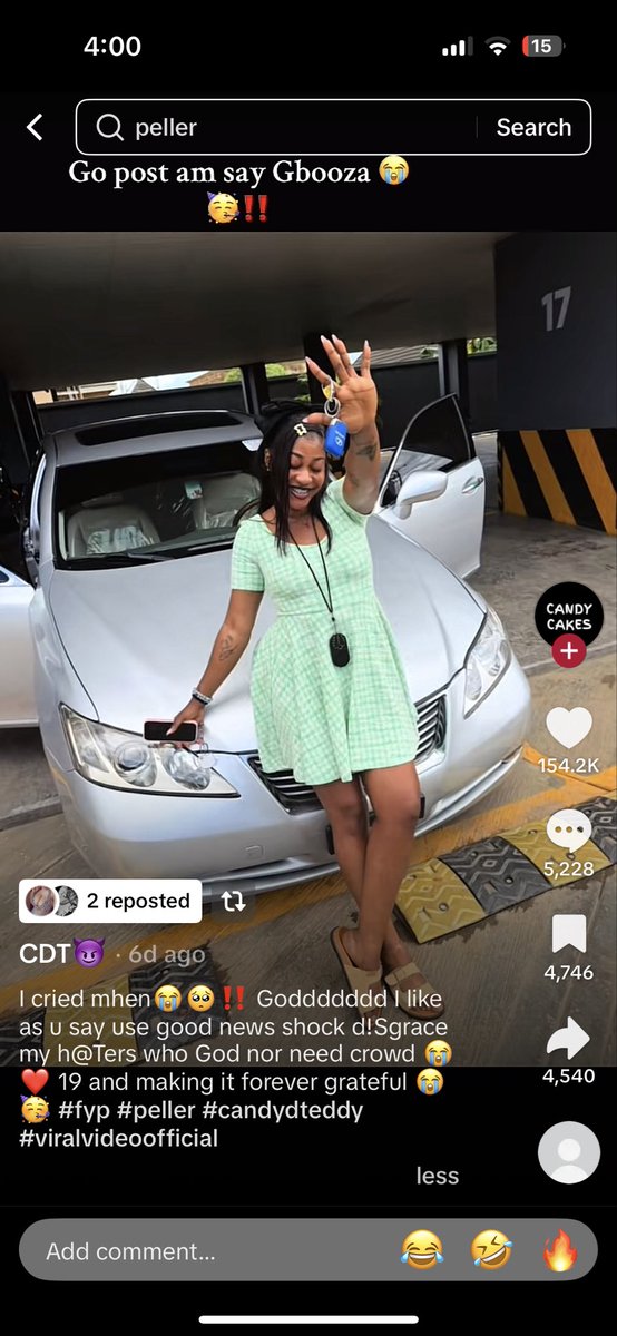 pbtips_'s tweet image. This girl post car say she buy am at 19 yo
The married man wife don go beat am collect key back😂😂😂
Tiktok too sweet