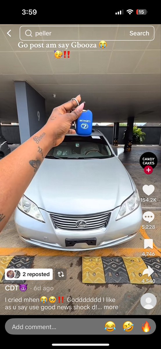 pbtips_'s tweet image. This girl post car say she buy am at 19 yo
The married man wife don go beat am collect key back😂😂😂
Tiktok too sweet