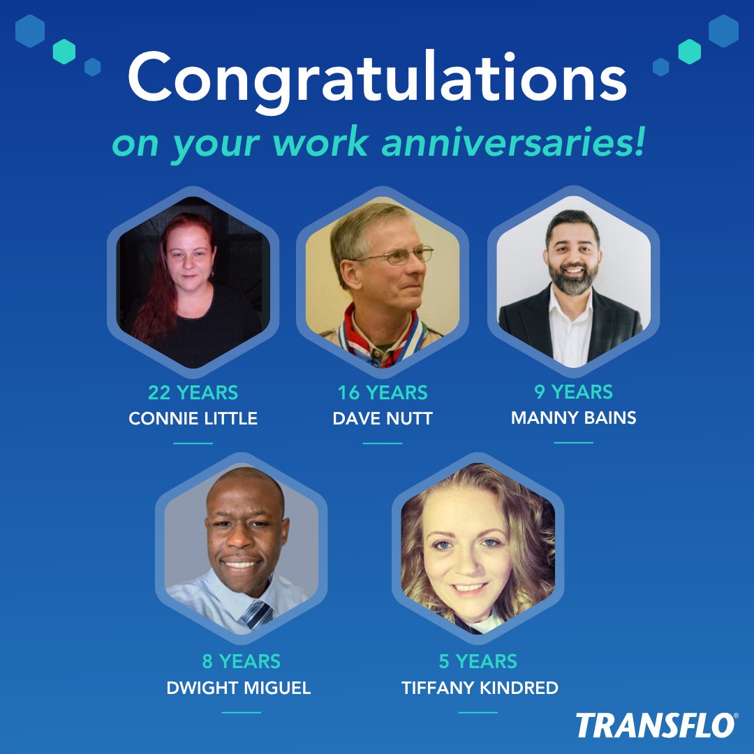 PegasusTRANSFLO's tweet image. It’s a treat for us to celebrate several work anniversaries this month. Thank you for the years of hard work, passion, and positivity you’ve shared with us. We’re looking forward to celebrating all of you again next year. 

#TeamTransflo #Trucking #FreightTech #Logistics