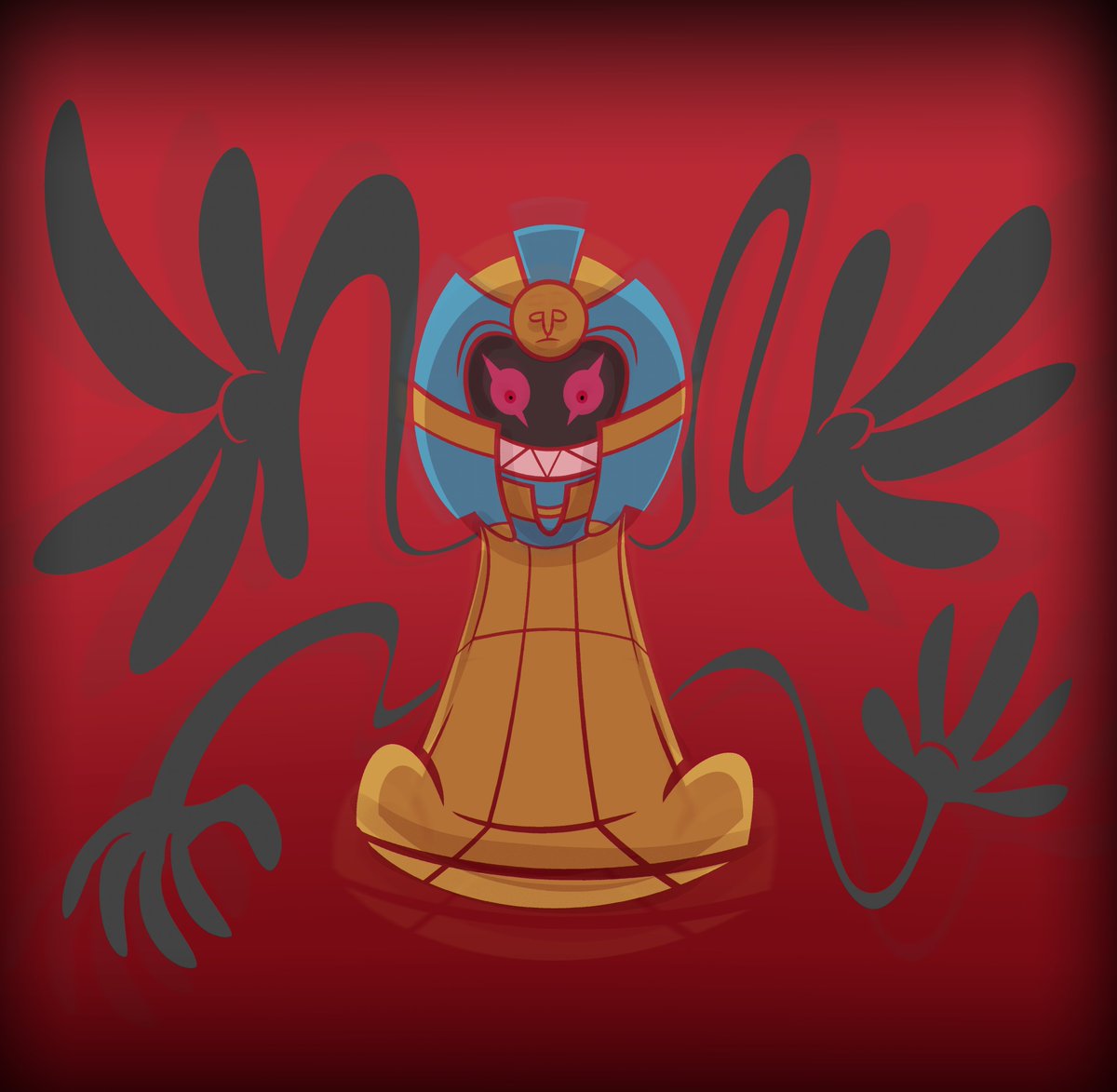 Spoopy month, day 17

Cofagrifus from Pokémon Gen 4
#pokemon