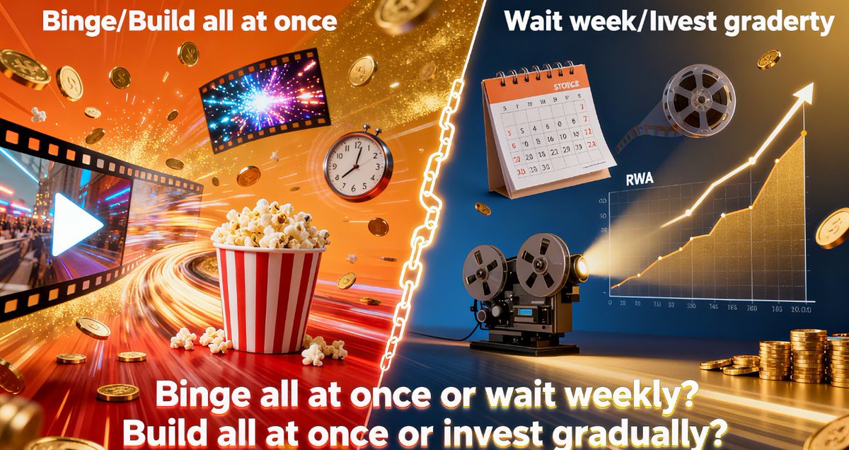 Monroe_Factory's tweet photo. Binge all at once or wait weekly? Build all at once or invest gradually?

#RWA https://t.co/PVldXqdz9Y