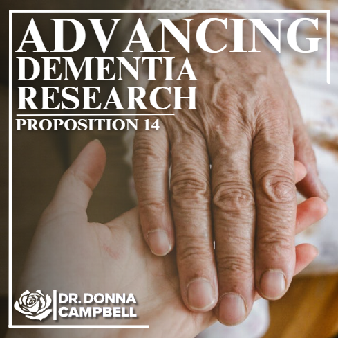 DonnaCampbellTX's tweet photo. Dementia affects too many Texas families. This amendment funds groundbreaking research and prevention efforts to find better treatments and improve quality of life for those affected. #txlege #Prop14 https://t.co/VS264RYKXi