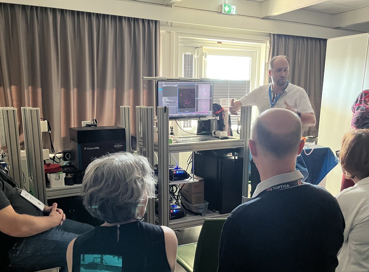 BrukerFM's tweet image. 𝗪𝗲 𝗵𝗮𝗱 𝗮 𝗴𝗿𝗲𝗮𝘁 𝘁𝗶𝗺𝗲 𝗮𝘁 𝘁𝗵𝗲 𝗠𝗶𝗙𝗼𝗕𝗶𝗼 𝗦𝗰𝗵𝗼𝗼𝗹 𝘁𝗵𝗶𝘀 𝗽𝗮𝘀𝘁 𝘄𝗲𝗲𝗸!
This conference on Functional Microscopy for Biology was a great opportunity to meet with experts in the field.

#MiFoBio2025 #microscopy #cellbiology
@CNRS @BrukerNano @luxendo