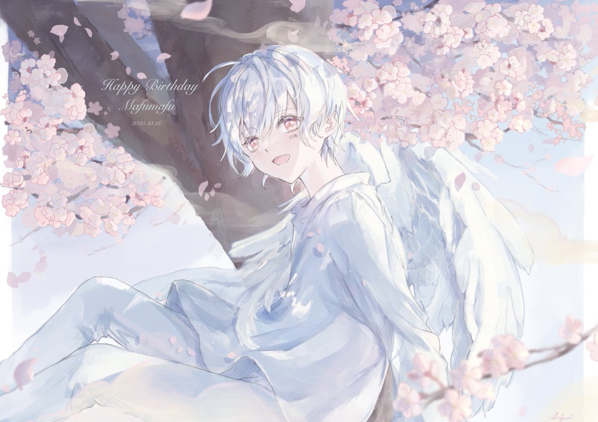 お誕生日おめでとうございます🌸🫧
#まふまふ誕生祭2025
#まふあーと