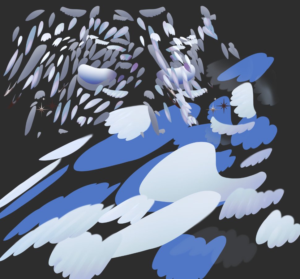 Well...
The upper wings and the lower ones have different levels of layer cutting, since the small ones will be very mobile and with turns, while the large ones will be more static (。・ε・。)

[ #Vtuber ‧ #ENVtubers ]