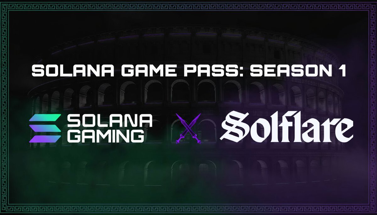 Mega Shoutout to @solflare, the official wallet for Solana Game Pass:  Season 1 🎮 5 Weeks of nonstop maximum fun with one of the most advanced  crypto wallets ever created. Install now