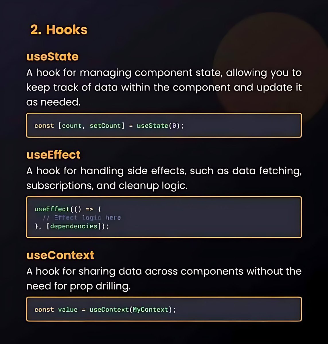 11xcoder's tweet image. Level up your React skills instantly! 📈
I compiled the essential ReactJS concepts into one cheatsheet focused exclusively on Functional Components.
#reactjs #javascript #webdevelopment #frontend #developer #coding #programmer #reacthooks