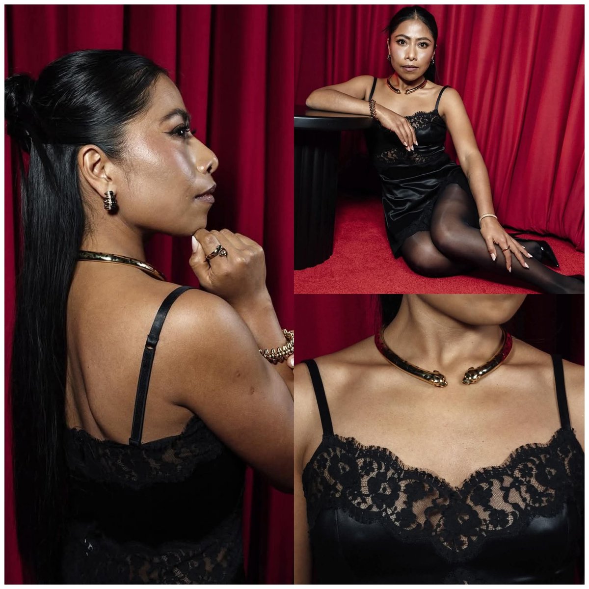 Elegido123_'s tweet image. Yalitza Aparicio modeló algunas joyas de Cartier y los buena ondita de redes sociales ya están diciendo que se ve hermosísima. 

Pero si el hijo de uno de esos buena ondita les llega con una novia así, lo desheredan en corto.