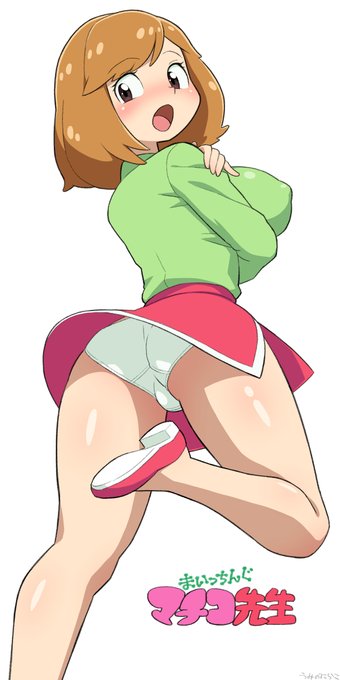 10/18は #ミニスカートの日 らしい…で、パッと頭に浮かんだマチコ先生描いた 