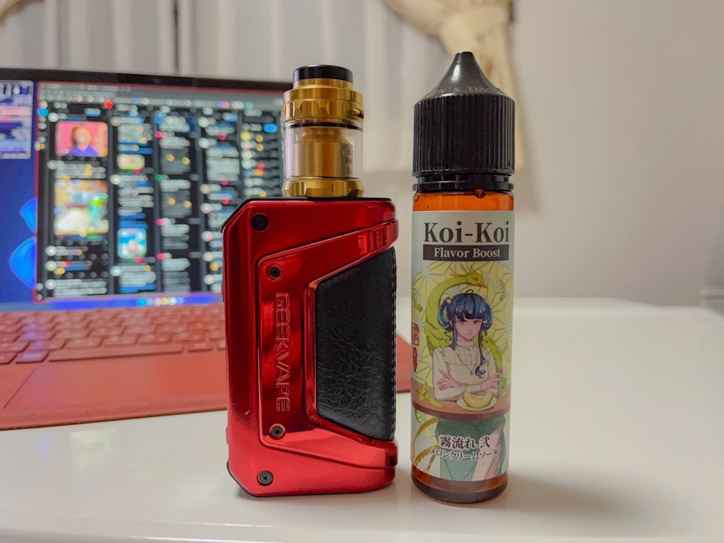 mutsuwovape's tweet photo. Koi-Koi Flavor Boost 霧流れ 弍 メロンクリームソーダ
美味しゅうございました😋
#MKLab #koikoi https://t.co/0rTtoYy3zj