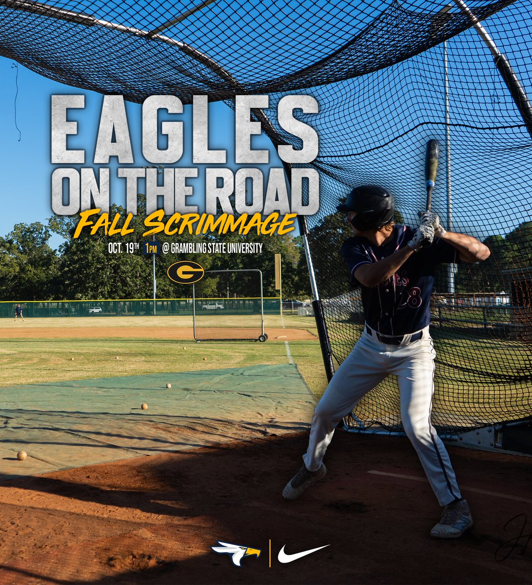 The Eagles are on the road this weekend as they head to Louisiana to take on Grambling State University in a fall scrimmage.

First pitch is set for 1 pm! 

<a href="/NAIABall/">NAIA Ball</a> x <a href="/d1baseball/">D1Baseball</a> 

🦅🦅🦅
