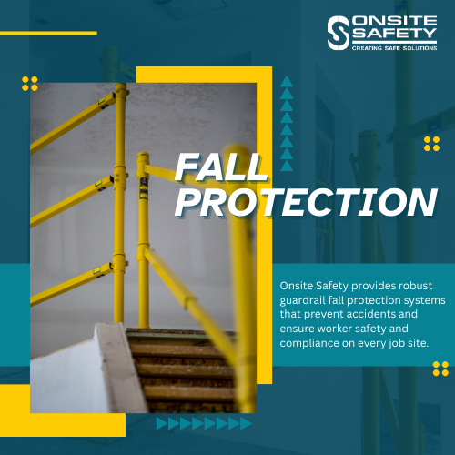 OnsiteSafety's tweet image. Ensure the safety of your workers with reliable fall protection systems. Onsite Safety provides high-quality guardrails that prevent accidents and maintain compliance on every job site. #FallProtection #WorksiteSafety #OnsiteSafety