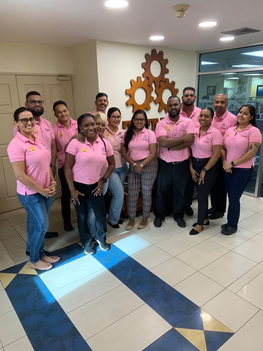 TTMA1's tweet photo. In observance of Breast Cancer Awareness Month, the TTMA team shows solidarity by wearing pink to raise awareness and promote the importance of early detection.💗
#TTMA #WeSupportTheFight #BreastCancerAwareness #CorporateResponsibility https://t.co/bfRkHpKaJA