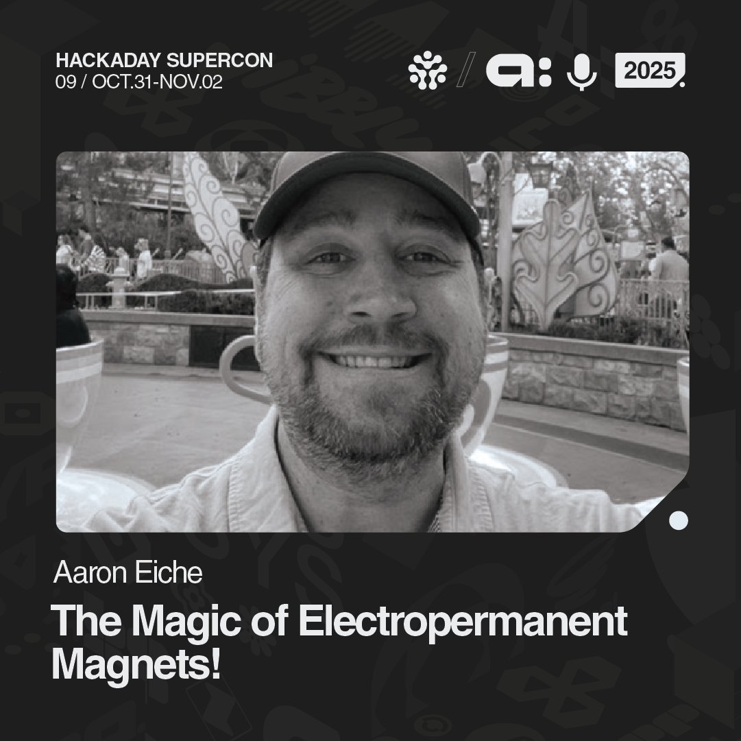 hackaday's tweet image. Here's another round of our #HackadaySuperconference2025 Speakers!
1️⃣ Aaron Eiche is an electronics nerd, 3D-printer enthusiast, and 80s child. He likes 8-bit computers, animatronics, and Laminar-flow-fountains.
2️⃣ Fangzheng Liu is a PhD candidate at the MIT Media Lab…