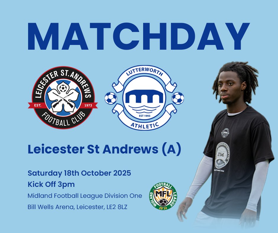 LUTTERWORTH ATHLETIC FC (@lutterworthafc) on Twitter photo π ππ§πππππ¬
Our First Team make the short trip to face the Drews! π
β½οΈ <a href="/MidlandLeague/">Capelli Sport Midland Football League</a>
π <a href="/Standrewsbar/">Leicester St Andrews FC</a>
ποΈ Saturday 18th October 2025
β° Kick Off 3pm
π Bill Wells Arena, LE2 8LZ
#UpTheAtho π ππ§πππππ¬
Our First Team make the short trip to face the Drews! π
β½οΈ <a href="/MidlandLeague/">Capelli Sport Midland Football League</a>
π <a href="/Standrewsbar/">Leicester St Andrews FC</a>
ποΈ Saturday 18th October 2025
β° Kick Off 3pm
π Bill Wells Arena, LE2 8LZ
#UpTheAtho