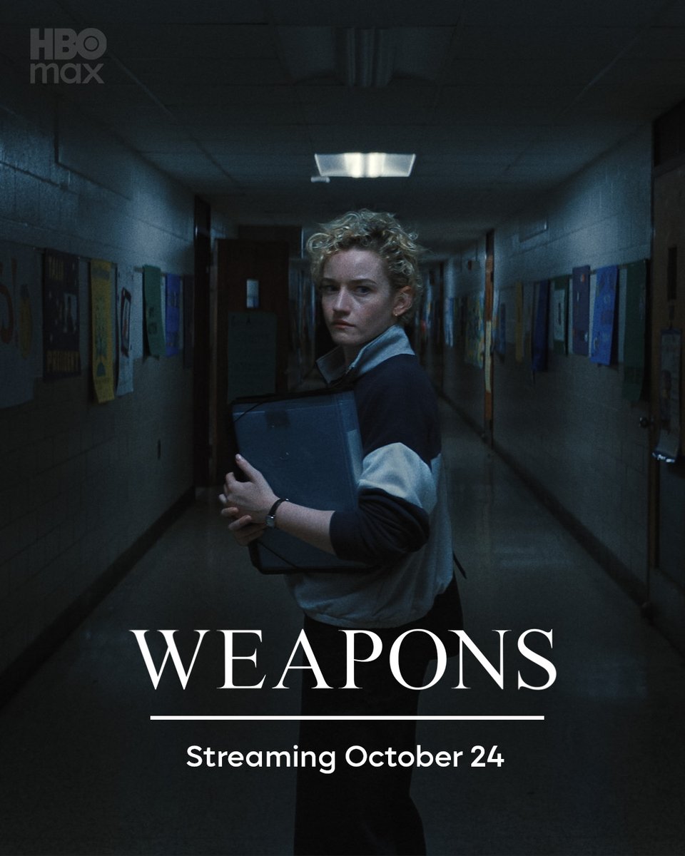 Get ready to run. #WeaponsMovie begins streaming October 24 exclusively on @HBOMax.