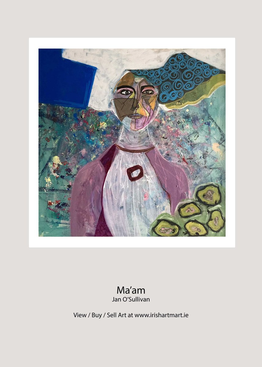 Irish_Artist_ie's tweet image. 🎨 “Ma’am” by Jan O’Sullivan — an abstract portrait with a Downton Abbey flair 👑
Acrylic &amp;amp; pen on canvas, framed in gold — €850
Timeless elegance meets bold creativity.
👉 irishartmart.ie/artist/jano-st…
#IrishArt #JanOSullivanArt #AbstractPortrait #IrishArtist #IrishArtmart