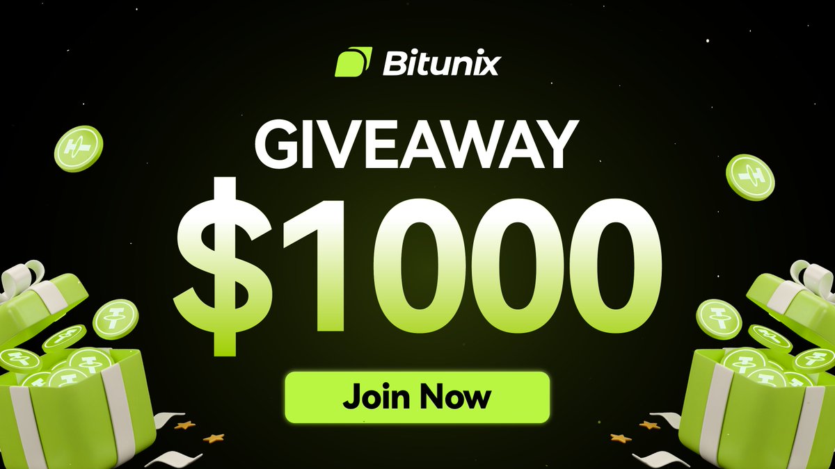 BitunixOfficial's tweet image. 🏆 WIN $1000 — GIVEAWAY!
How to participate 👇
1️⃣ Follow @BitunixOfficial, RT & Tag Friends
2️⃣ Follow us on coinmarketcap.com/community/prof…
3️⃣ Follow us on tiktok.com/@bitunixexchan…
⏰ The 20 winners of the USDT Bonus will be announced on October 24 🍀 Good luck!