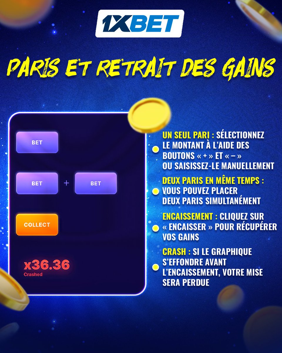 1xbet_cm's tweet photo. 🚀 Prêt à décoller ?
Découvrez comment jouer intelligemment, encaisser à temps et profiter de chaque partie !
👉 Faites défiler le carrousel pour voir toutes les étapes.
#1xBet #1xBetAfrique #1xBetFootball #JeuxEnLigne #CrashGame #CommentJoue https://t.co/w5lGoXpjxs