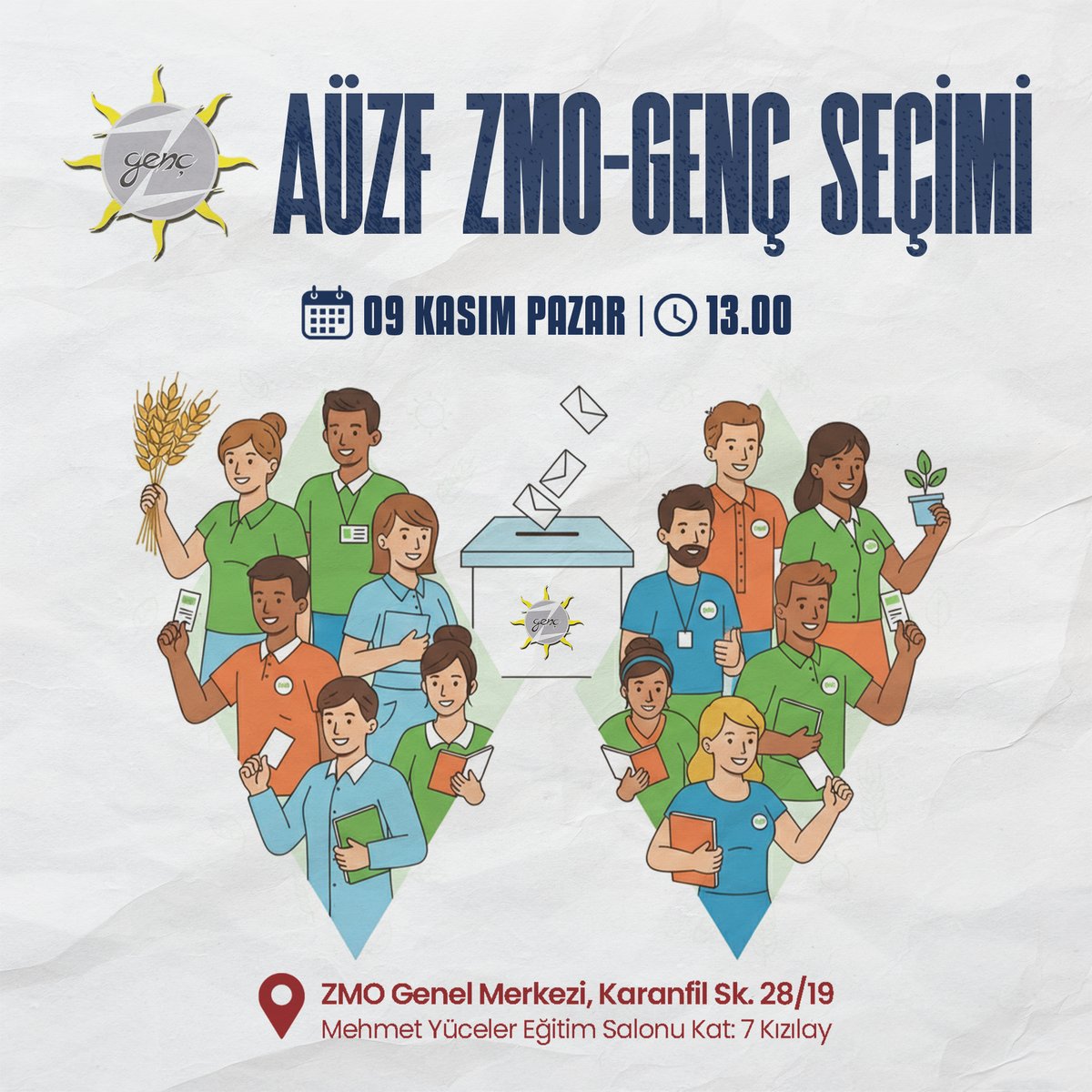 AÜZF ZMO-GENÇ SEÇİMİ 9 KASIM 2025 TARİHİNE ERTELENDİ

Daha önce 19 Ekim 2025 tarihinde düzenleneceği açıklanan AÜZF ZMO-Genç seçimleri, 9 Kasım 2025 Pazar günü saat 13.00’e ertelendi.

AÜZF ZMO-GENÇ üyelerimize duyurulur.
