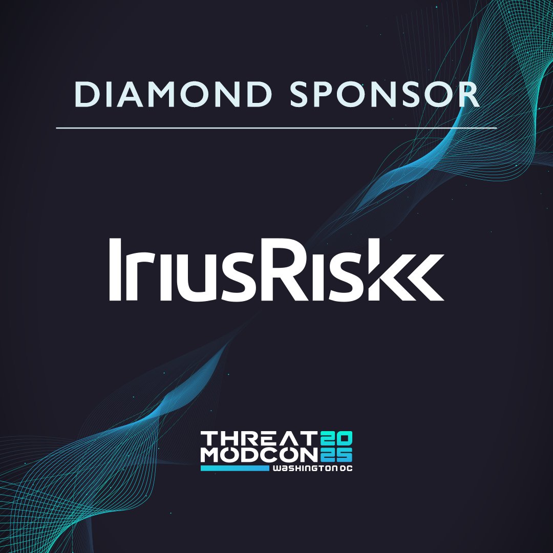 Thrilled to have <a href="/IriusRisk/">IriusRisk</a> as the Diamond 💎 Sponsor of #ThreatModCon 2025 Washington D.C.! 

Using AI in Security by Design, IriusRisk empowers the world's leading organizations to  Build - Safer - Faster.

Thank you for helping us bring the #ThreatModeling community together!