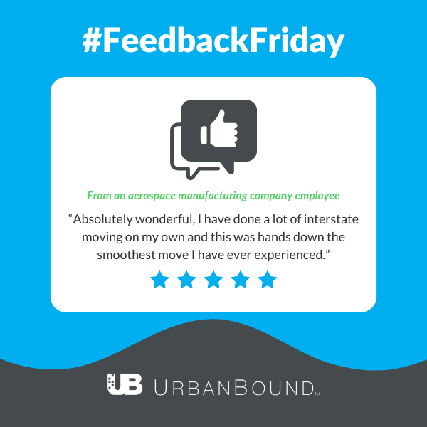 UrbanBound's tweet photo. We love knowing when a relocation experience stands out as the best someone has ever had. That’s the level of support and simplicity we strive to bring every time. #EmployeeExperience #RelocationSuccess #TalentMobility https://t.co/A4B1fqh7VE