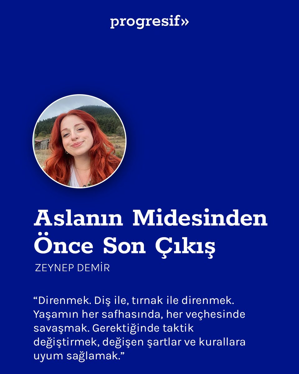 progresiftr's tweet image. "Aksi teslimiyettir. Teslim olmaktır. Aslanın çiğneyip çiğneyip bir kenara tükürdüğü iki satır ekmekle yaşamaya, yaşatmaya devam etmektir. Vazgeçmektir." @zeytheclio
⏬
progresiftr.com/2025/09/28/asl…