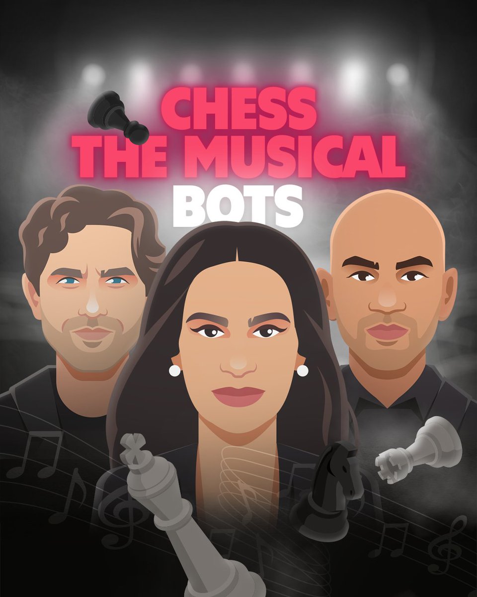 Chess is making its Broadway move! ♟️ Thrilled to see Nick, Lea and Aaron featured as bots on <a href="/chesscom/">Chess.com</a>, such a fun and creative collaboration.