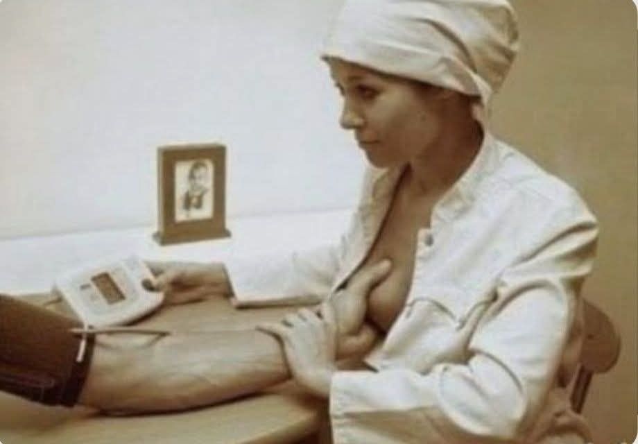 Apparently this is how blood pressure was measured until some idiot discovered a stethoscope.😏😑