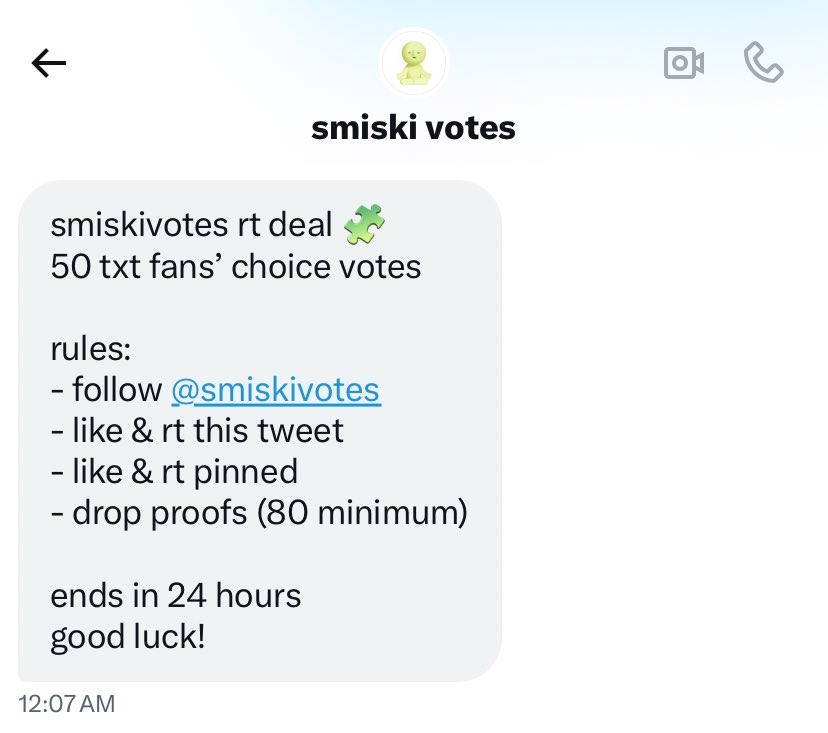 MOAbuhayAcademy's tweet photo. smiskivotes rt deal 🧩
50 TXT FANS’ CHOICE VOTES 🚨

RULES:
- follow @smiskivotes
- like &amp; rt this tweet
- like &amp; rt pinned
- drop proofs (80 minimum)

⏰ ends in 24 hours

I vote for #TOMORROWXTOGETHER on #2025MAMAVOTE https://t.co/vTV4aP9ZcE