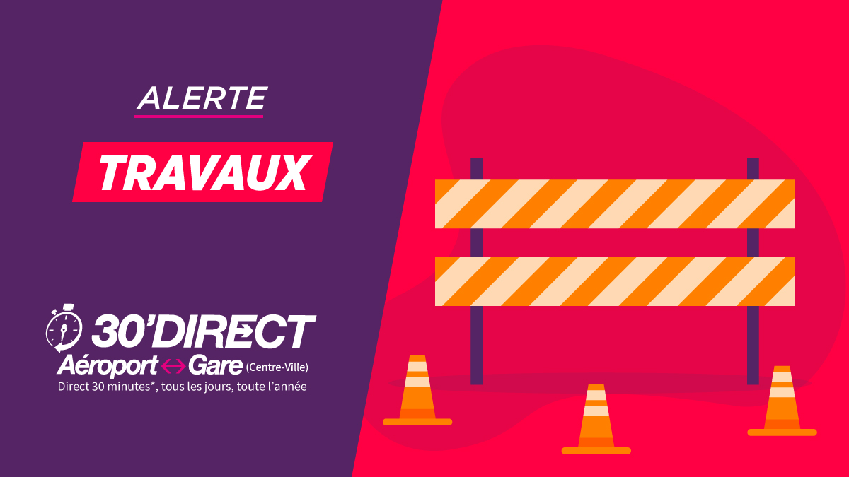 30Direct's tweet photo. #Travaux Gare du 20/10 au 09/11 : Arrêt "Gare" de la navette aéroport déplacé provisoirement du 20 octobre au 09 novembre 2025 inclus pour raison de travaux sur le parvis. Merci d’anticiper largement vos correspondances. + d'info : https://t.co/GagqsUz5R2 https://t.co/4gvovQPNr9