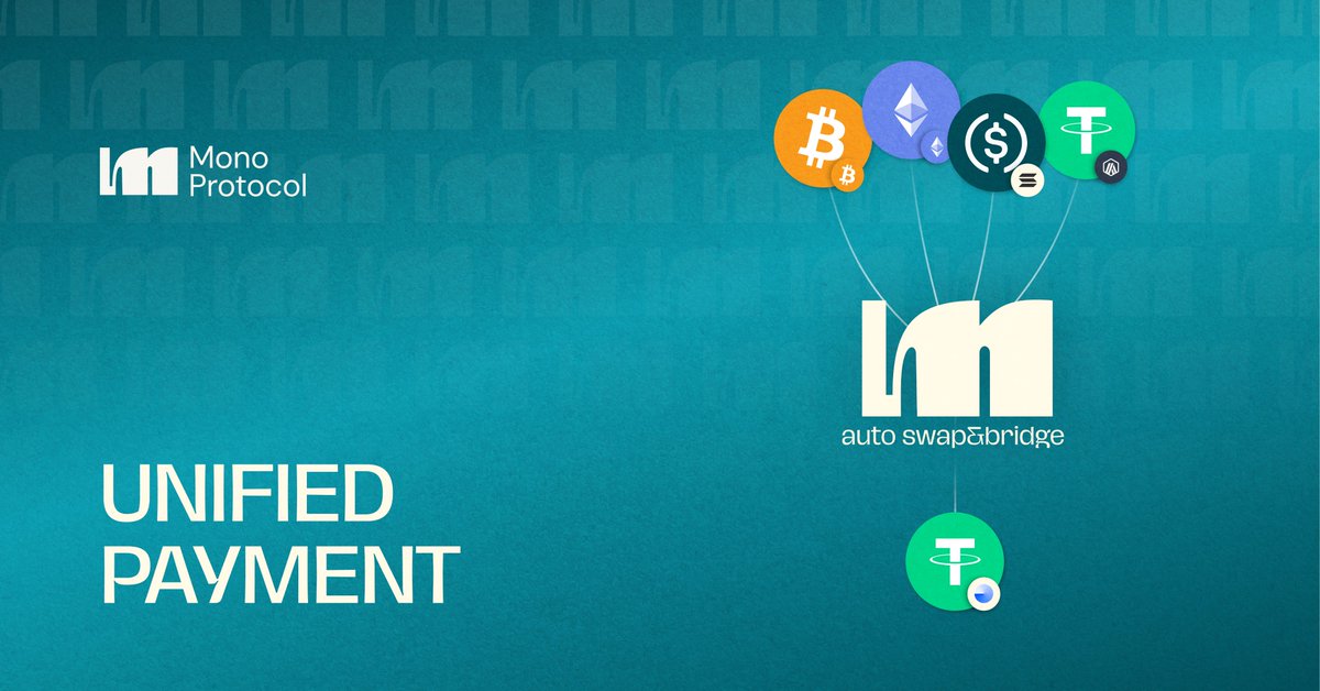 mono_protocol's tweet image. Let anyone pay from any chain ⛓️
Enable one-click payments with Mono’s unified balance layer.
Users spend the tokens they hold – you receive what you need.
All cross-chain logic handled by Mono.